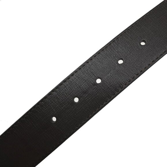 LOUIS VUITTON LV Logo Ceinture LV Initial Belt 80/32 Leather Brown M6902 86EF054 - Picture 8 of 13